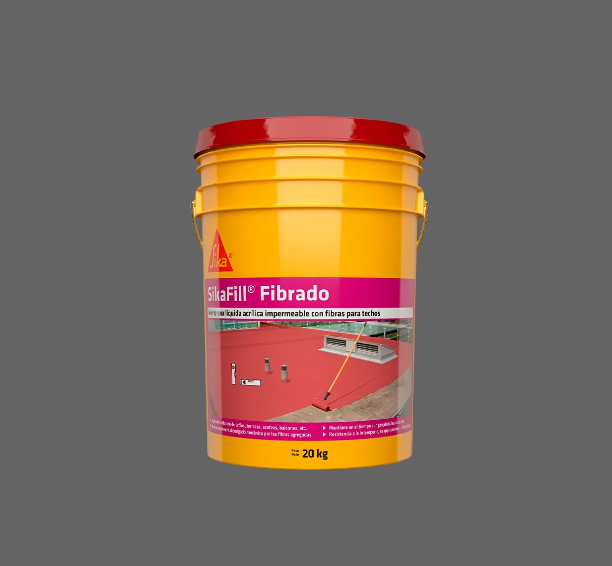 Sikafill Techos Fibrado X 20 Kg (Blanco)